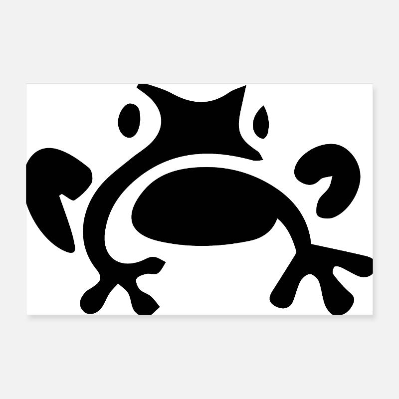 frog Poster 12" x 8" (30x20 cm)
