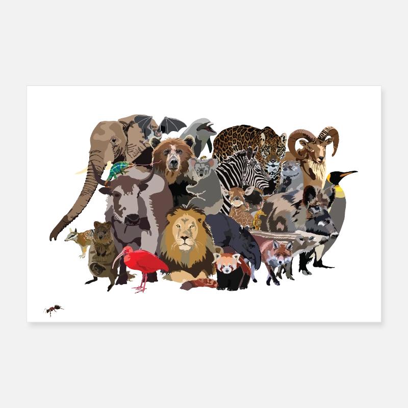 Tiermeute Poster 30x20 cm