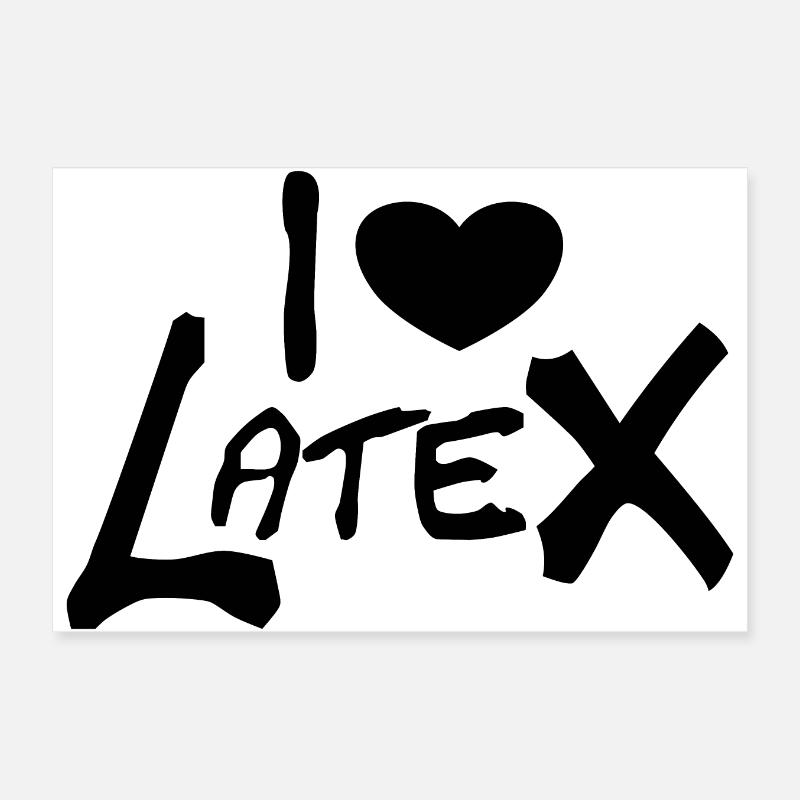 J’adore Latex Fetish Poster 30 x 20 cm