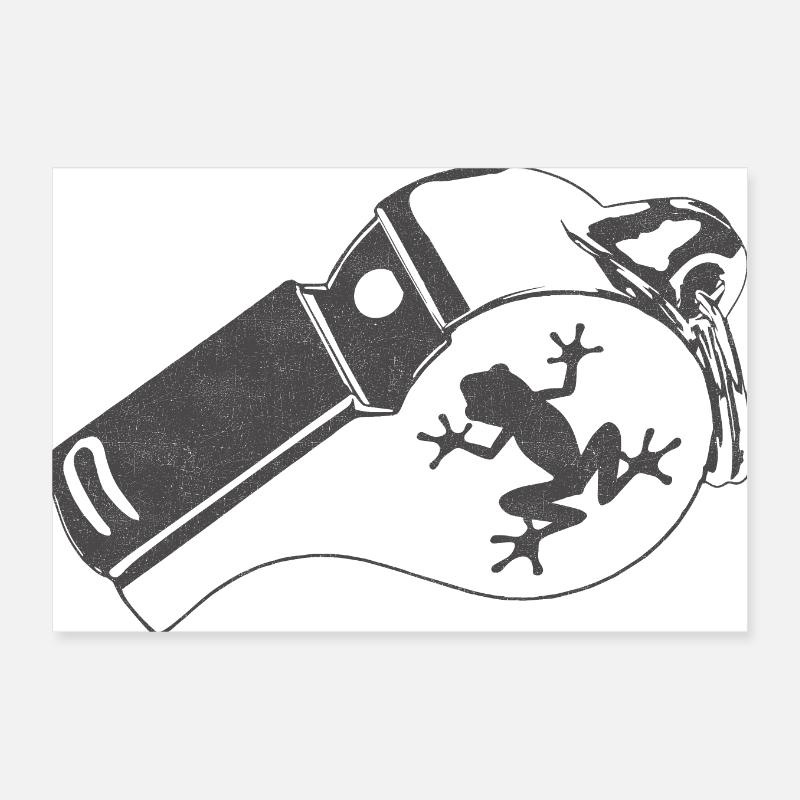 Trillerpfeife Poster 30x20 cm