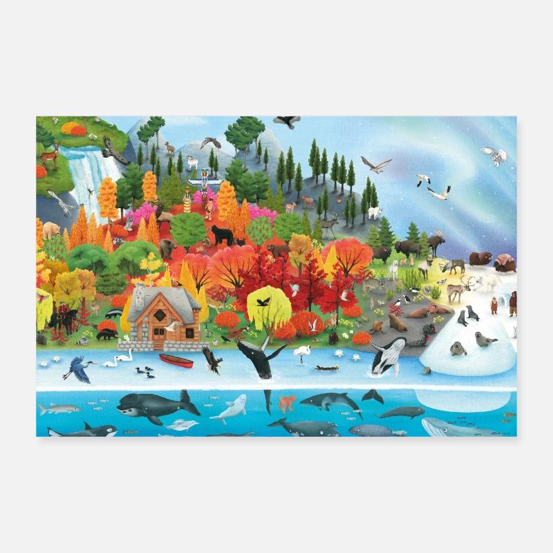 Objet caché de la nature sauvage du Canada Poster 30 x 20 cm