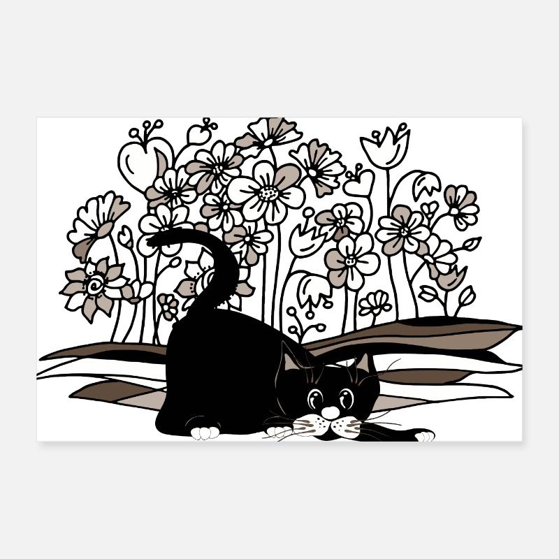 Cat Poster 12" x 8" (30x20 cm)