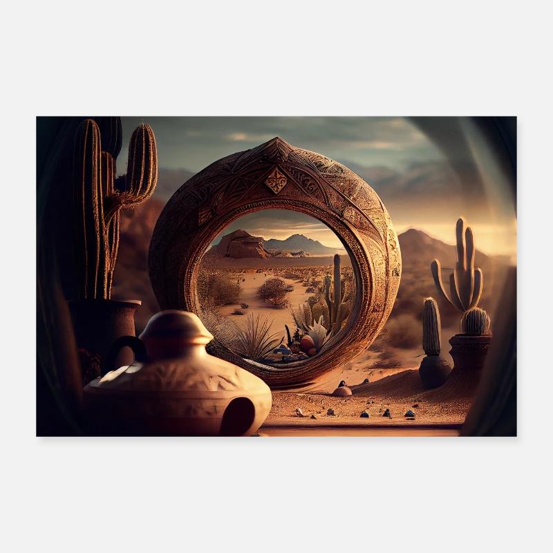 olho deserto by daniel costa Poster 12" x 8" (30x20 cm)