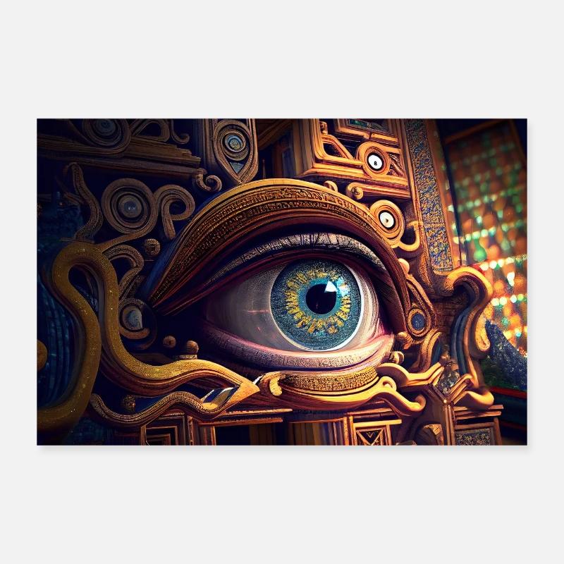 looking eye by daniel costa 4 Poster 12" x 8" (30x20 cm)