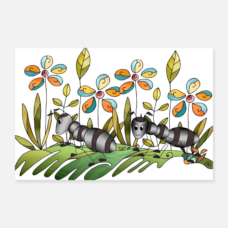 Ants Poster 12" x 8" (30x20 cm)