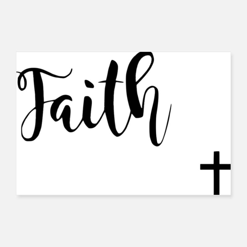 Glaube Poster 30x20 cm