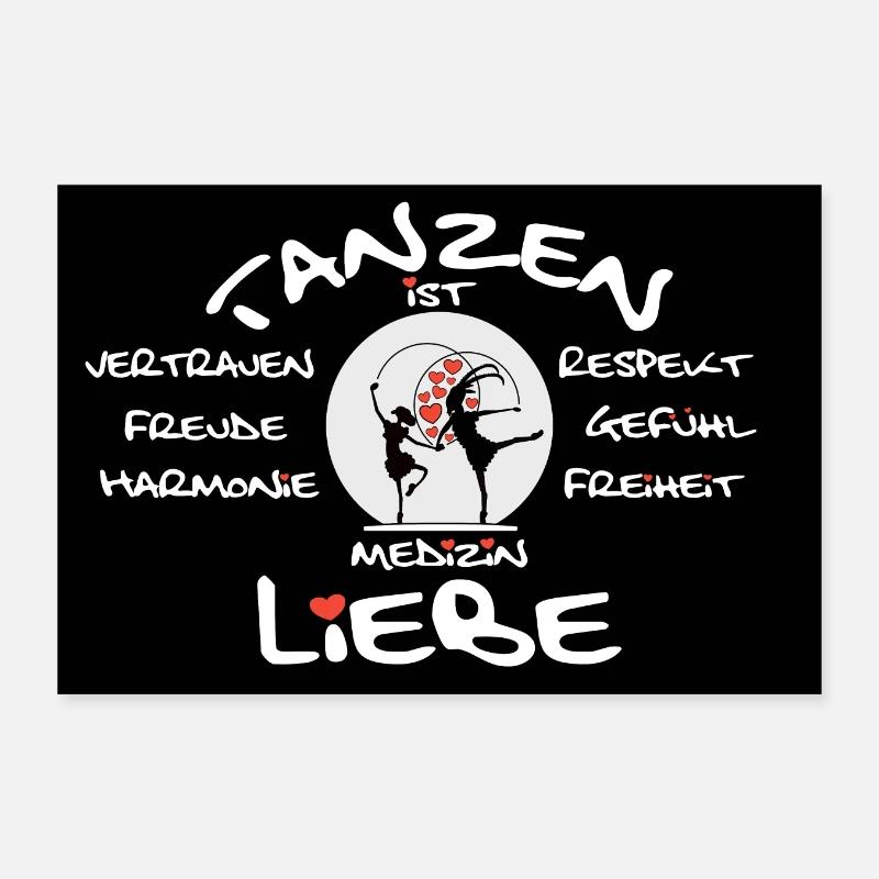 Tanzen - Poster Tanzschule Poster 30x20 cm