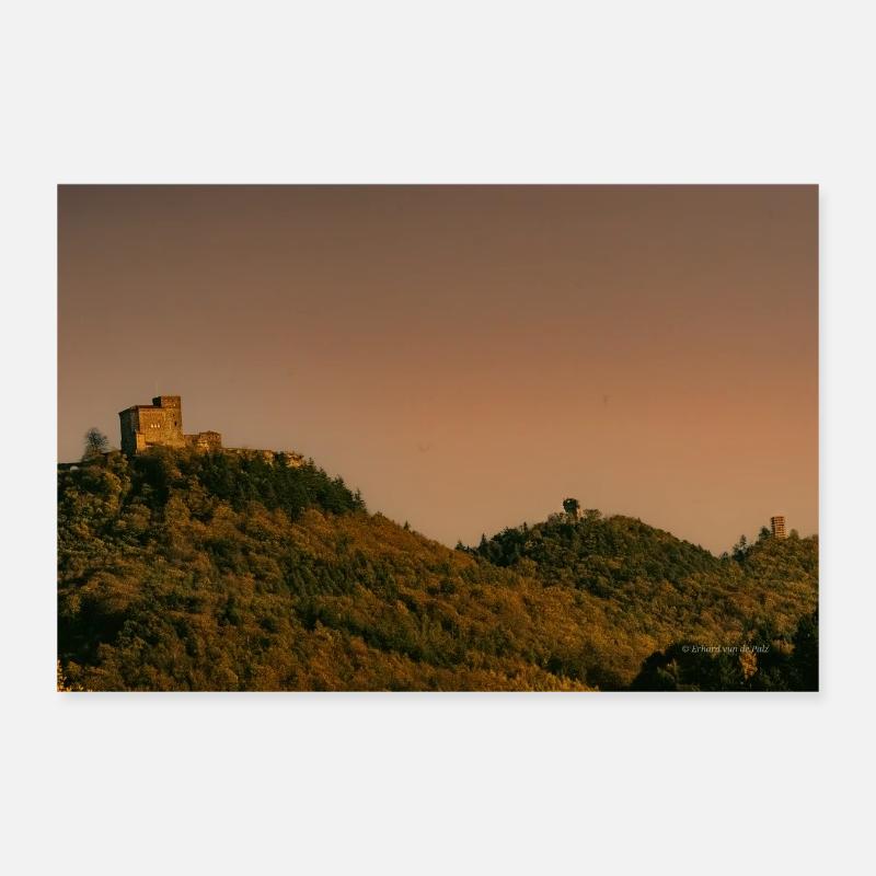 The 3 castles Poster 12" x 8" (30x20 cm)