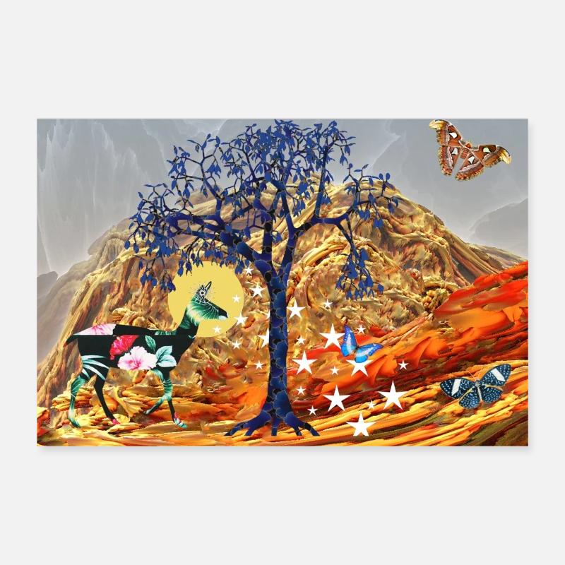 Magisk træ Poster 30x20 cm