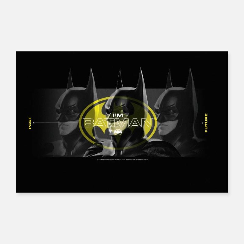The Flash I'm Batman Logo Classique Poster 30 x 20 cm