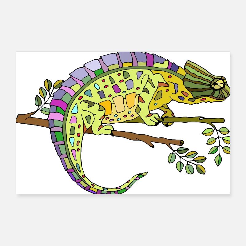 Caméléon Poster 30 x 20 cm