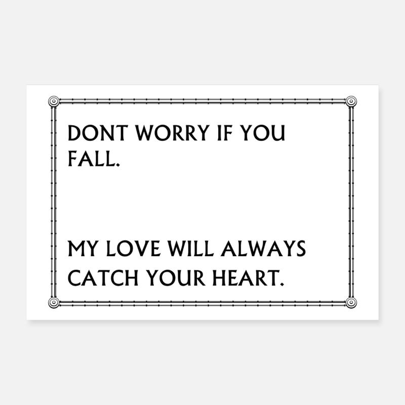 DONT WORY IF YOU FALL Poster 12" x 8" (30x20 cm)