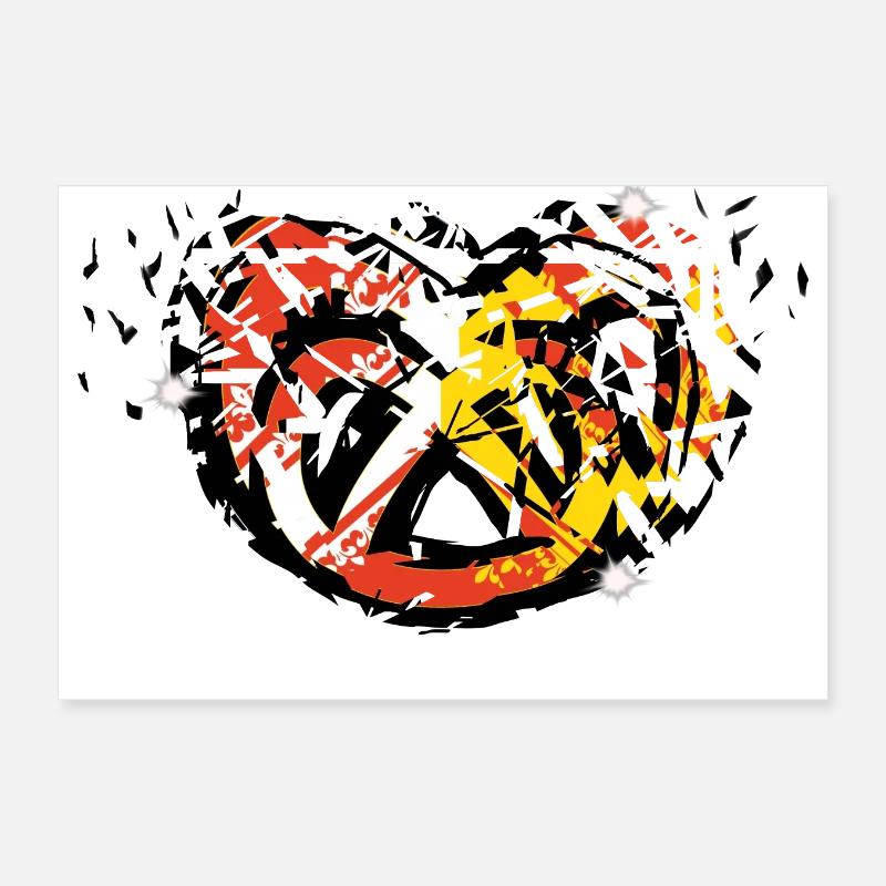 Bretzel Alsace eclat free Poster 30 x 20 cm
