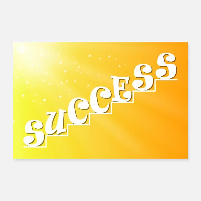 success - Poster 30 x 20 cm - blanc