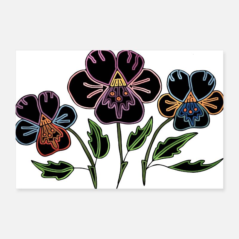 Blumen Poster 30x20 cm