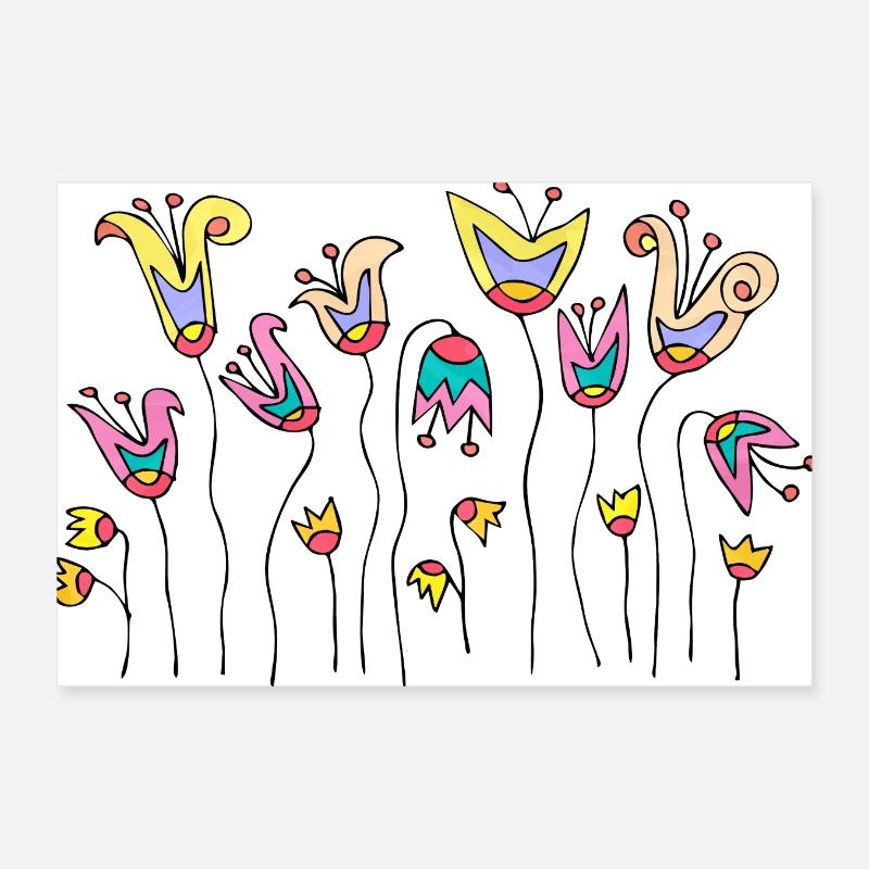 Flowers Poster 12" x 8" (30x20 cm)
