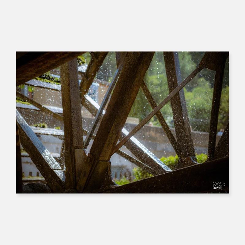 Watermill Poster 12" x 8" (30x20 cm)