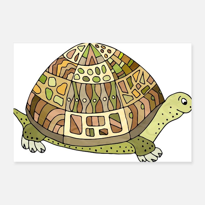 Tortoise Poster 12" x 8" (30x20 cm)