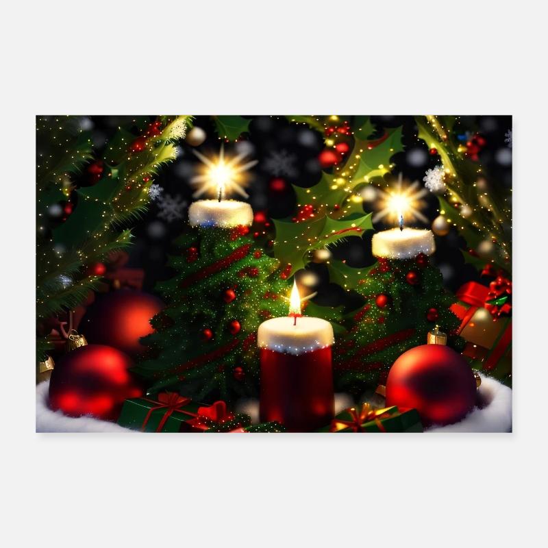 Christmas Poster 12" x 8" (30x20 cm)