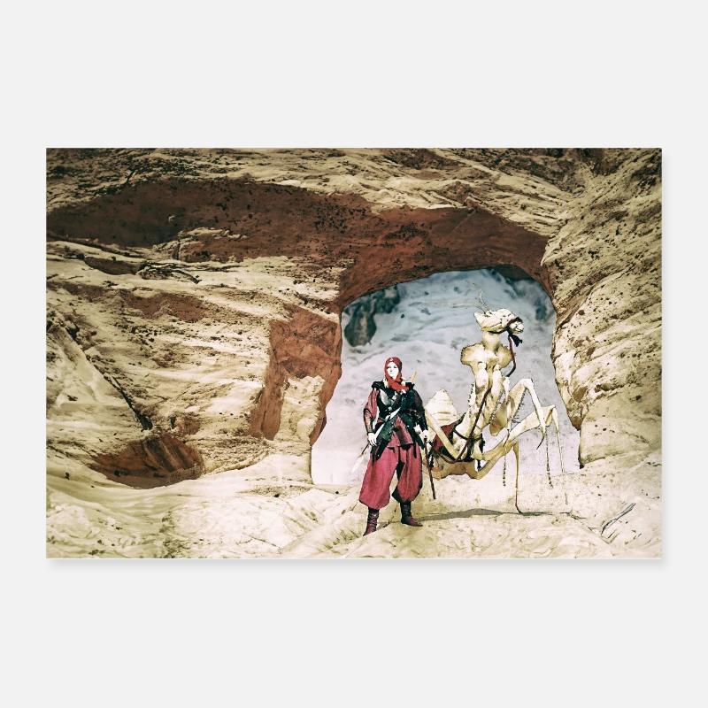 The Desert Warrior Poster 12" x 8" (30x20 cm)