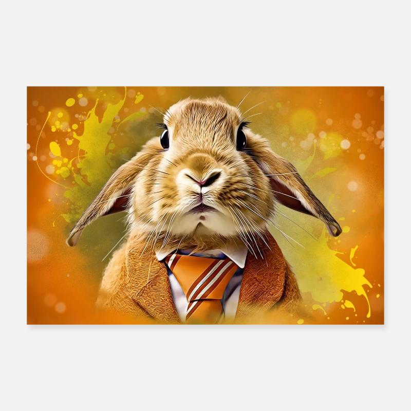 Mr Rabbit, the class Poster 12" x 8" (30x20 cm)