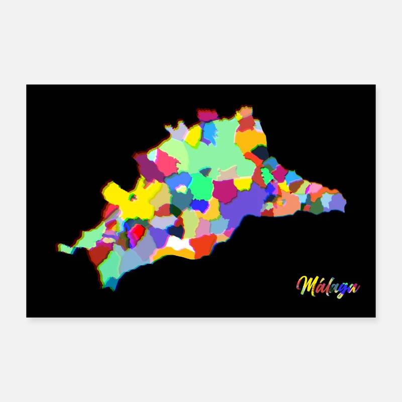 Malaga Poster 30 x 20 cm