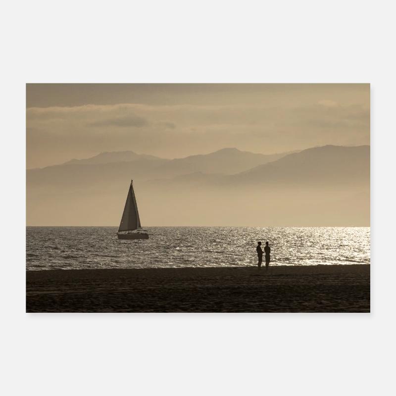 Abendstimmung am Venice Beach Poster 30x20 cm