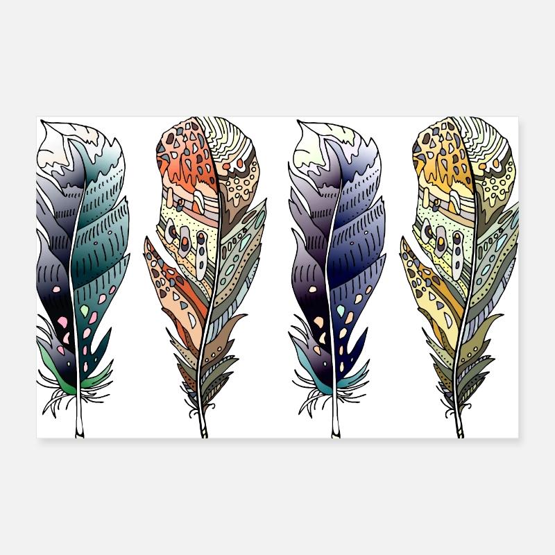 Feder Poster 30x20 cm