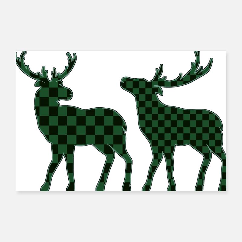 Deer Poster 12" x 8" (30x20 cm)