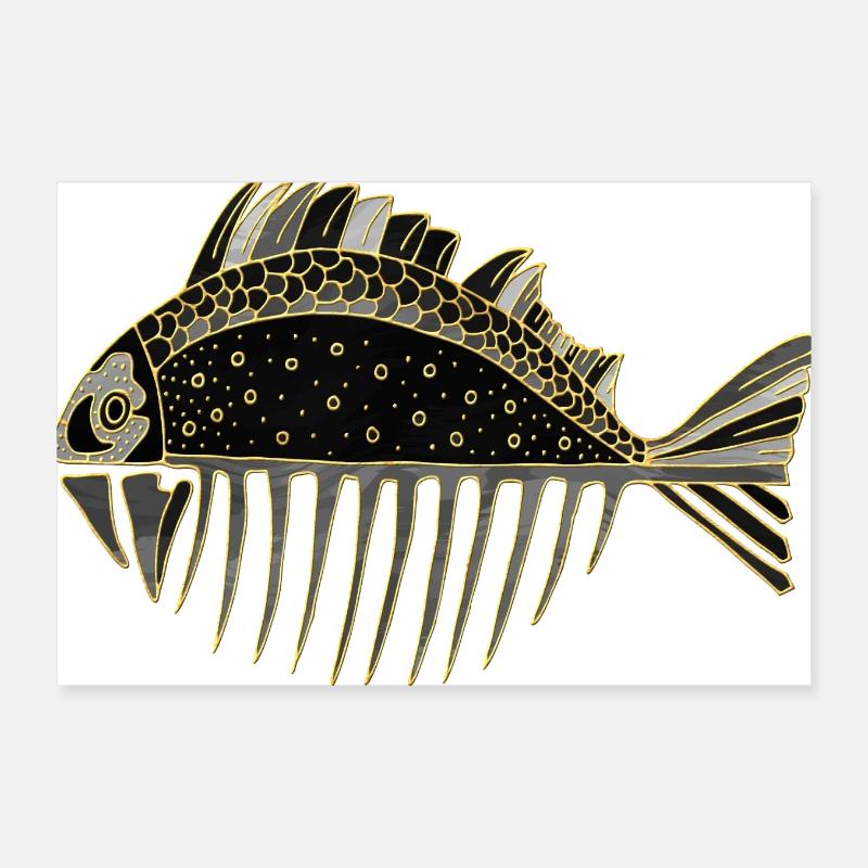 Poisson Poster 30 x 20 cm