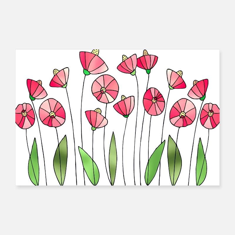 Flowers Poster 12" x 8" (30x20 cm)