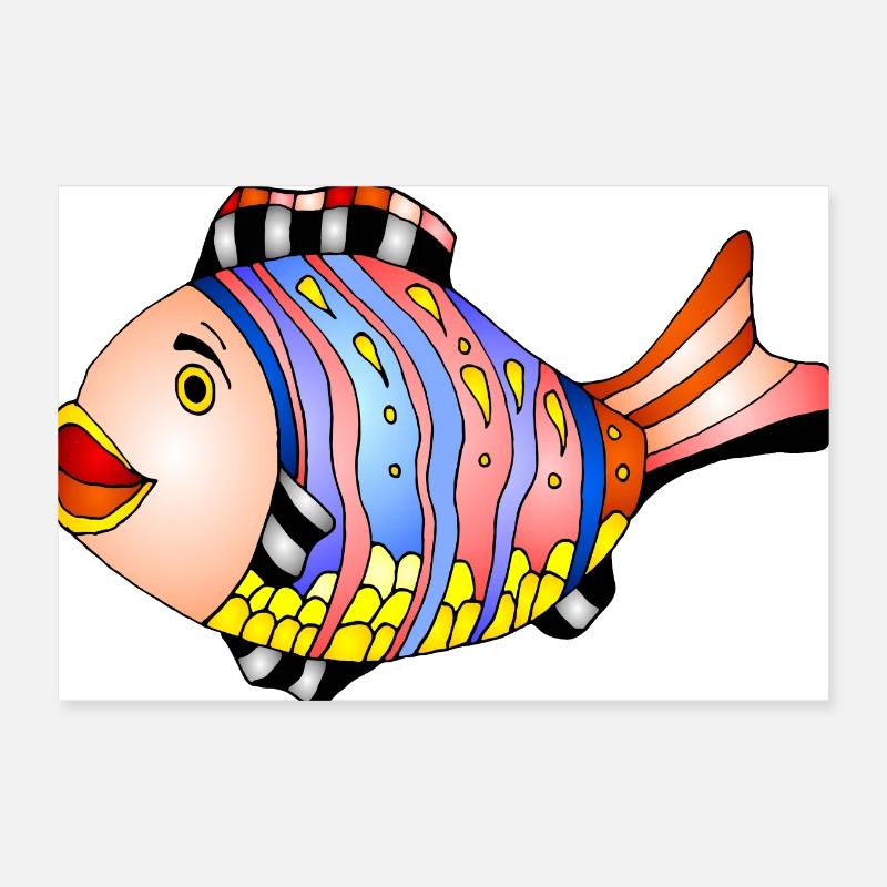 Poisson Poster 30 x 20 cm