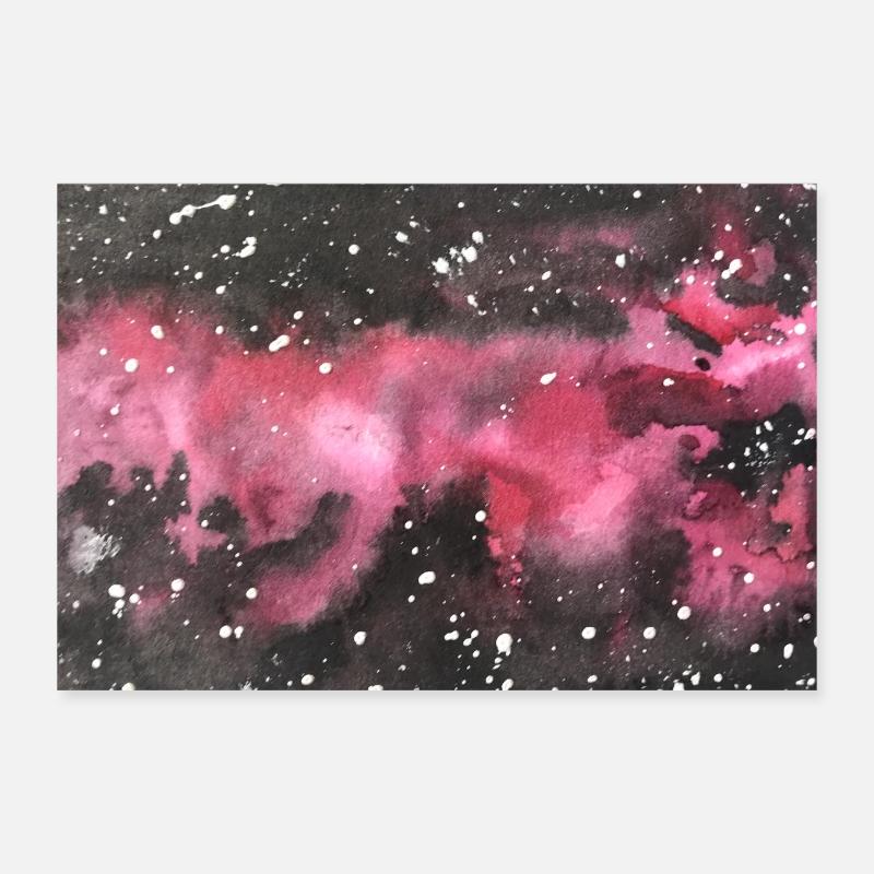 Nébuleuse de la Galaxie Nébuleuse Nébuleuse Nerd Astronomie espace Poster 30 x 20 cm