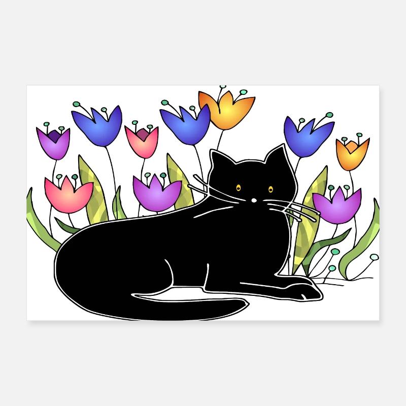 Chat Poster 30 x 20 cm