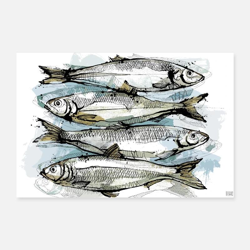 Herring Spread Poster Poster 12" x 8" (30x20 cm)