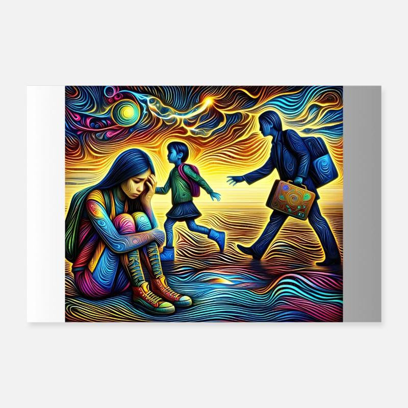 “Farbenfrohe Emotionen” Poster 30x20 cm