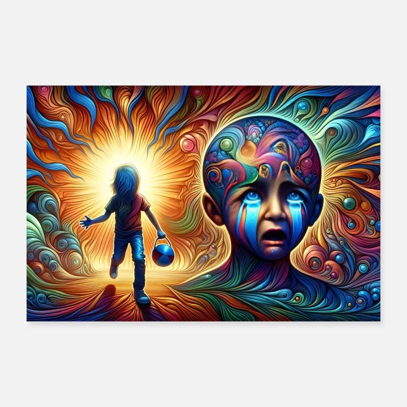 "The Journey into the Unknown" Poster 12" x 8" (30x20 cm)