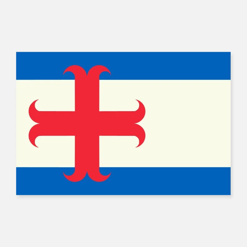 drapeau Zutphen Poster 30 x 20 cm