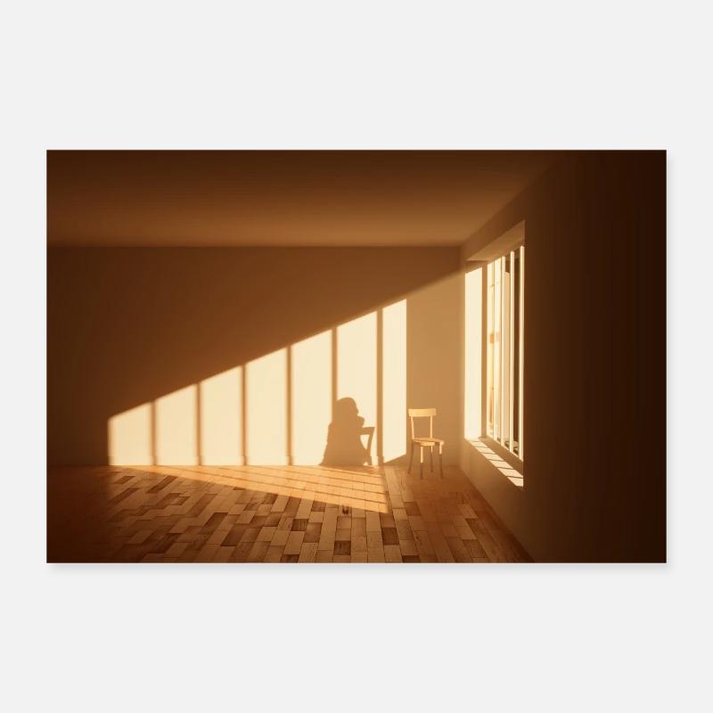 Absence - Poster 30 x 20 cm - blanc