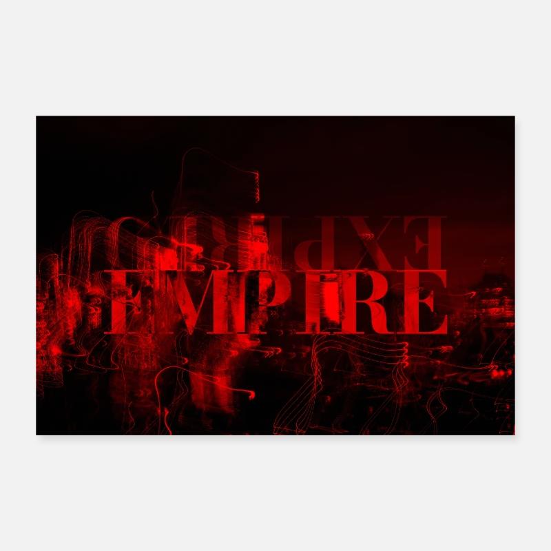 EXPIREDEMPIRE_RED Poster 12" x 8" (30x20 cm)