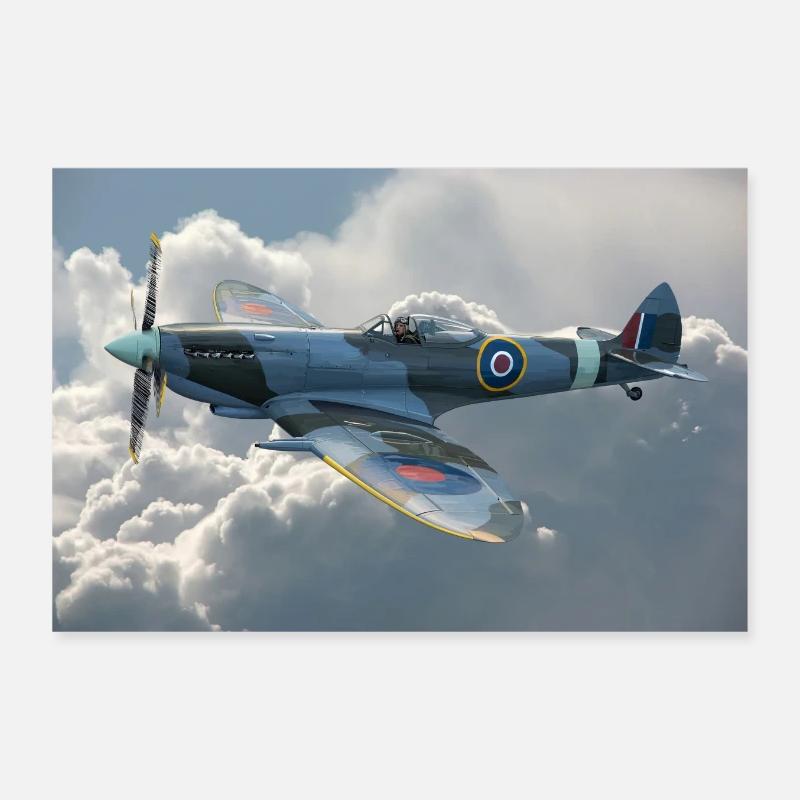Spitfire Poster 30x20 cm