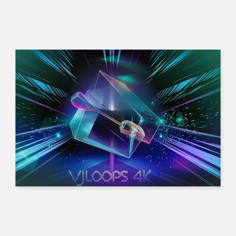 Abstrakter Diamand Poster 30x20 cm