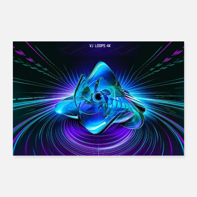 Abstract art Poster 12" x 8" (30x20 cm)