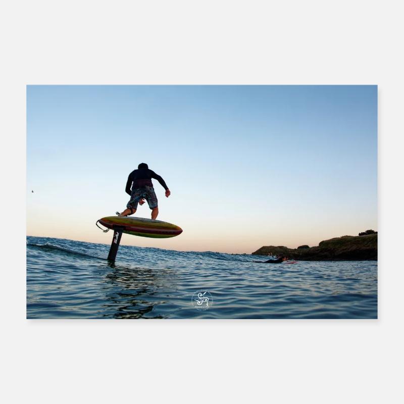 Surffoil - Poster 30x20 cm - Weiß