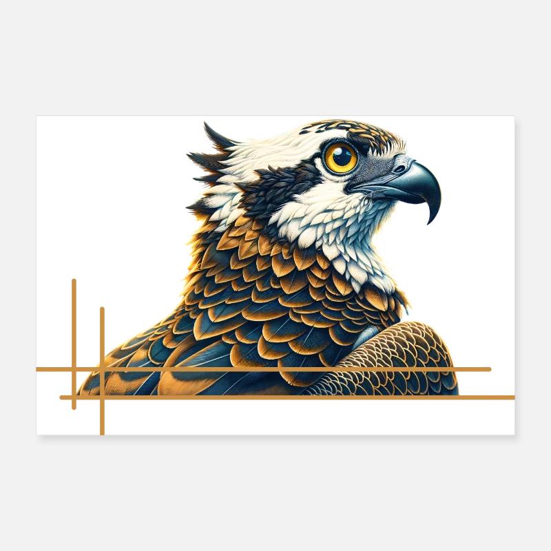 Prächtiger Falke Poster 30x20 cm