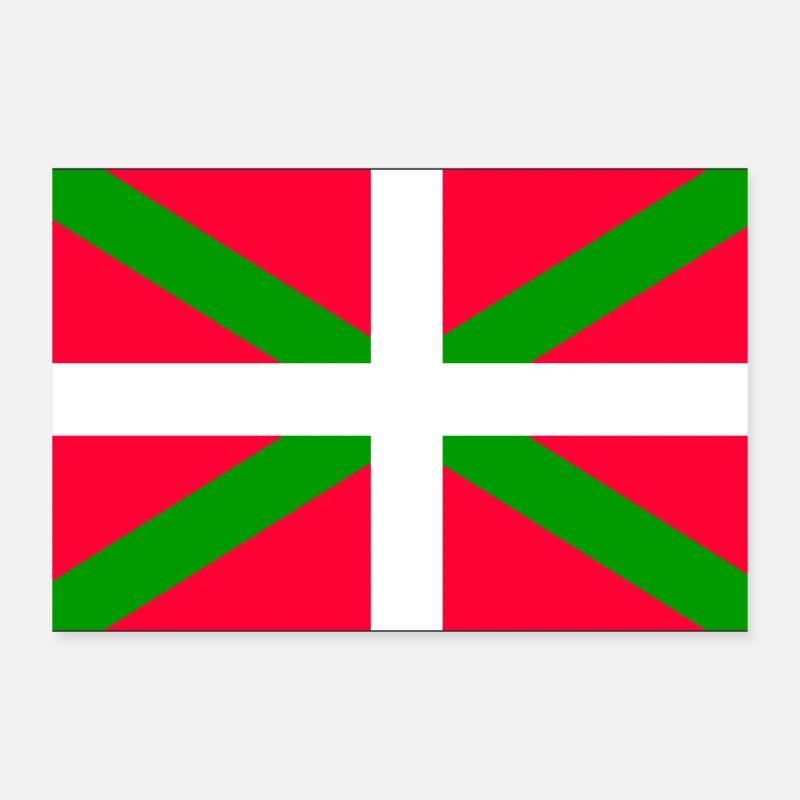 Drapeau basque Poster 30 x 20 cm