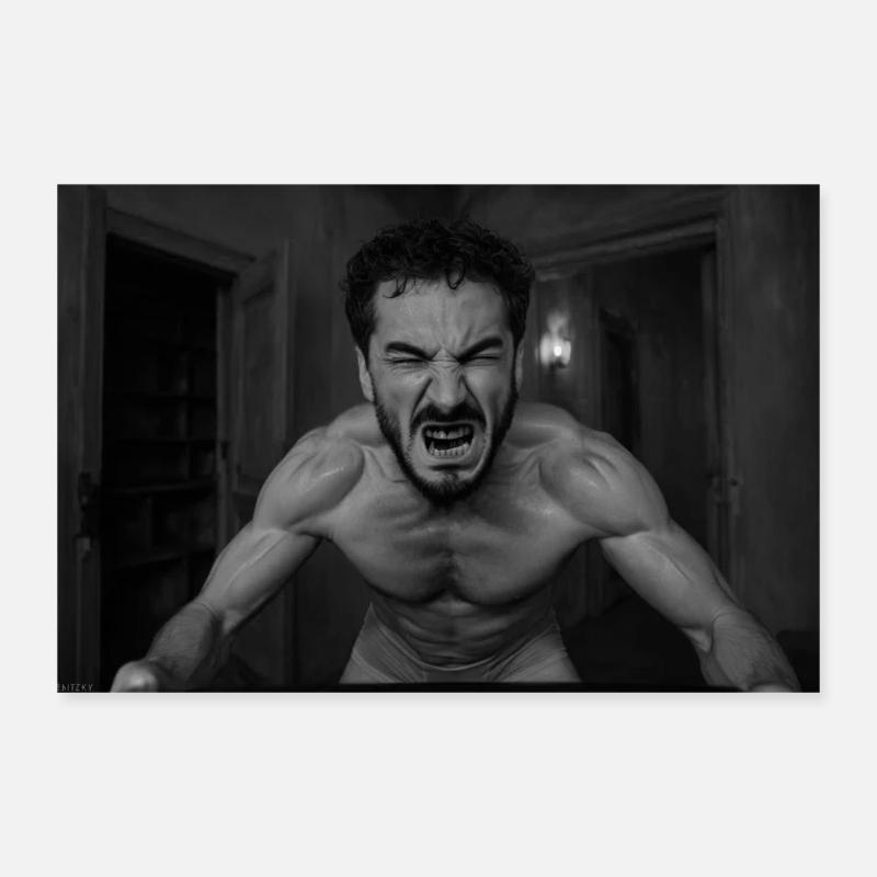 intensive man Poster 30x20 cm