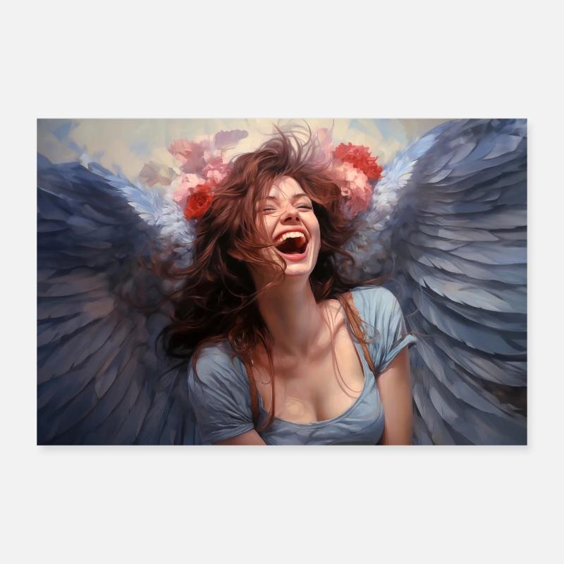 Angel Poster 12" x 8" (30x20 cm)