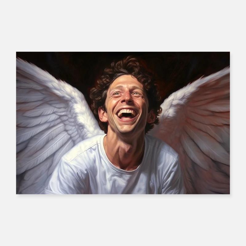 Angel Poster 12" x 8" (30x20 cm)