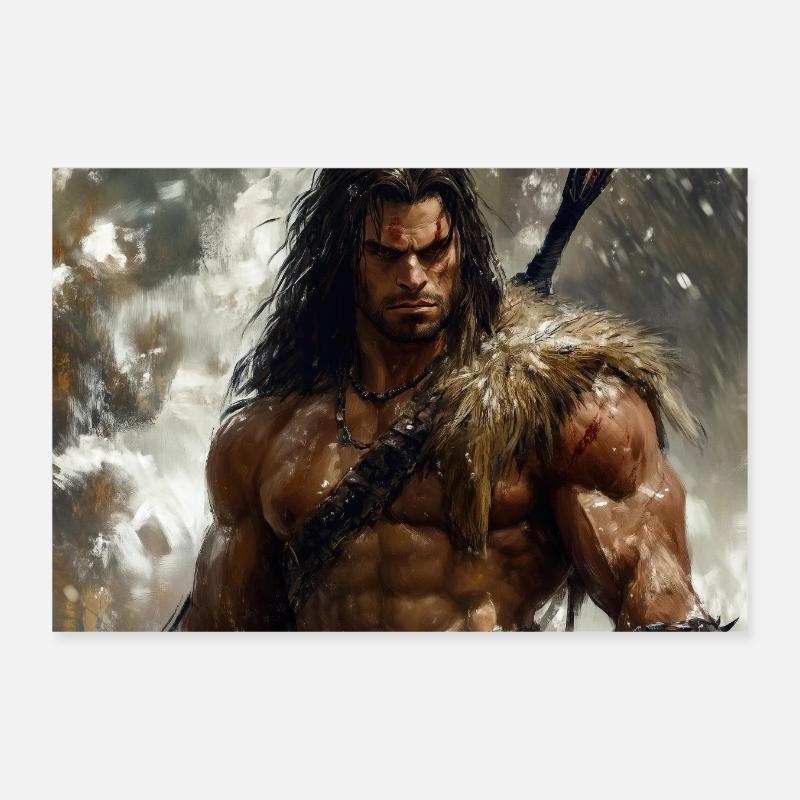 Poster Illustration Conan le Cimmérien Poster 30 x 20 cm